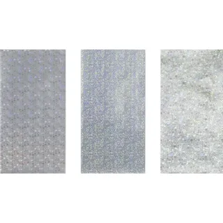 BRUNNEN 218308140 Wachsplatten Mix Hologramm silber 175 x 80 x 0,5 mm, 3 Stück