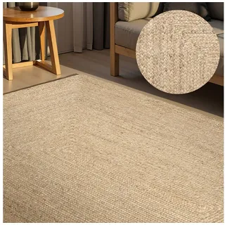 HANSE HOME Juno Juteteppich 60 x 90 cm Beige/Weiß