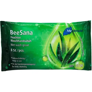 Meditrade BeeSana Feuchter Waschhandschuh 8 st