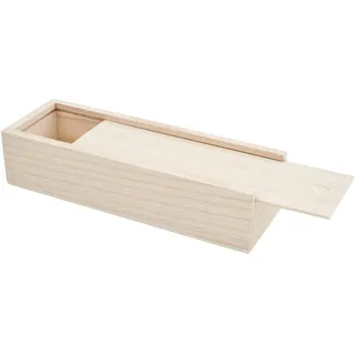 VBS Stiftebox mit Schiebedeckel, Rohholz