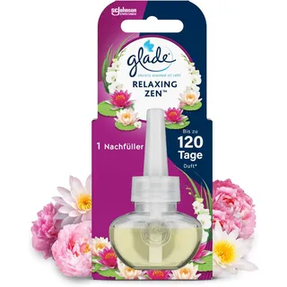 Glade electric ecented oil Nachfüller, elektrischer Raumduft Duftstecker mit Duftöl, Relaxing Zen, (20 ml) (Packung mit 5)