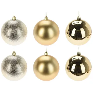 Annastore Weihnachtsbaumkugel Weihnachtskugeln aus Kunststoff zum Hängen - Wetterfest Outdoor, Christbaumkugeln für draußen, Weihnachtkugeln