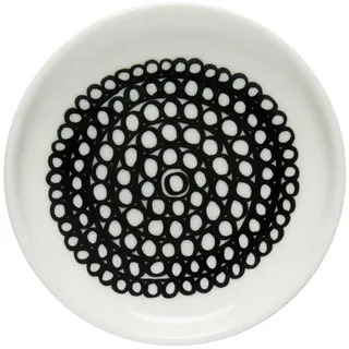 Marimekko [DL] Siirtolapuutarha Plate; 8,5 x 1,5 - White, Black