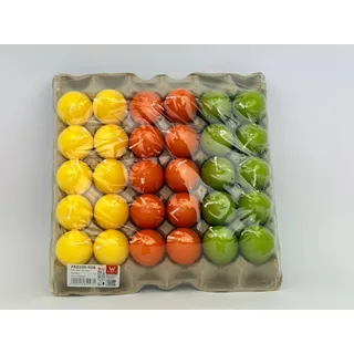 Wiedemann 30x Ostereier Kerzen sortiert 7h Brenndauer Grün Gelb Orange Mix