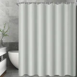 luxuskollektion Duschvorhang 300 x 200 cm grau