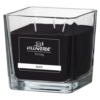 Villa Verde Duftkerze Villa Verde Duftkerze im Glas 3-Docht Black, 10 x schwarz