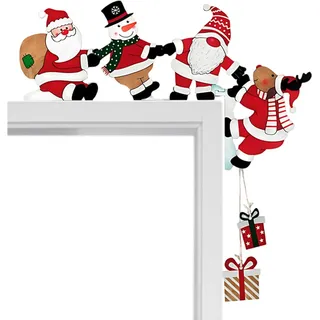 1 Stück Weihnachtsdeko, 23 x 13,2 cm (Rechts) Türrahmen Dekoration aus Holz für
