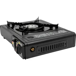 BBQ-Grill / Barbecue-Grill - Elektrogrill für draußen - 2500 W Leistung - Fettauffangschale - Tragbar für Camping & Garten - Schwarz - Schwarz