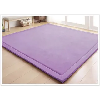 CASTLYE Kinderteppich Korallensamtteppich Teppiche Fürs Kinderzimmer Matten Teppich Anti Rutsch Unterlage Teppich Wohnzimmer, Violett, 180x200cm