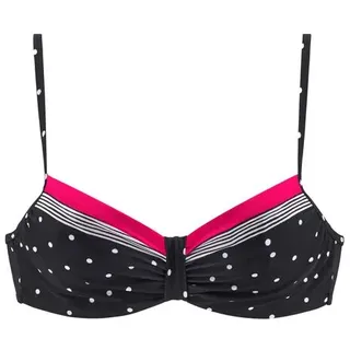 LASCANA Bügel-Bikini-Top Damen Rot/Schwarz 44 Cup E