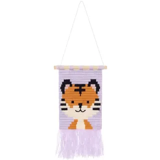 Rico Design Longstitch Stickpackung Tiger 6-tlg, 18 x 30 cm, Unisex, Alle Altersgruppen, Traditionell, Nicht zusammenklappbar