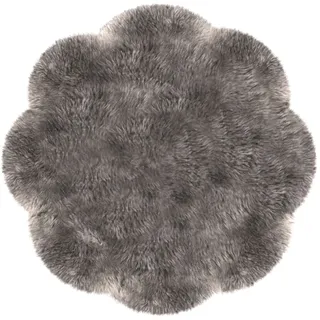 Heitmann-Felle Heitmann Felle Fellteppich Taupe, rund, Durchmesser ca. 140 cm,