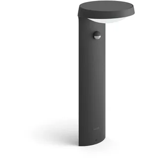 Philips Sockelleuchte Kunststoff, Metall 40,0 cm inkl. Bewegungsmelder anthrazit