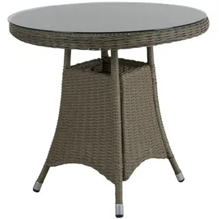 Brafab Esstisch Hornbrook 80 cm, Beige, Geeignet für 2-4 Personen beige 80 cm x 73 cm x 80 cm