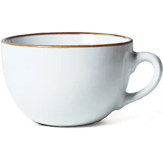 Dutingmo 700ml Kaffeetasse, Cappuccino Tassen Steingut, XXL Tasse Keramik Suppentassen mit Henkel, Keramik Becher,Groß Müslischalen mit Henkel,Salat Schale,Kaffeetasse aus Porzellan (Weiß)