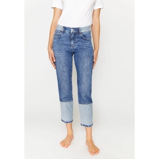 ANGELS 7/8-Jeans Patchwork-Jeans Darleen Crop Reverse mit Label-Applikationen blau 30 - 34