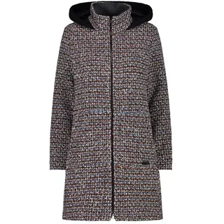 CMP Woman Coat Fix Hood Red Wine/Black 36
