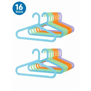 IKEA Kleiderbügel IKEA BAGIS Kinderkleiderbügel Bunt Kunststoff, (16-tlg)