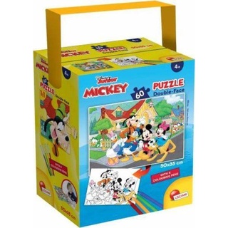Lisciani Blattpuzzle in einer Tube Mini 60 Mickey Mouse (60 Teile)