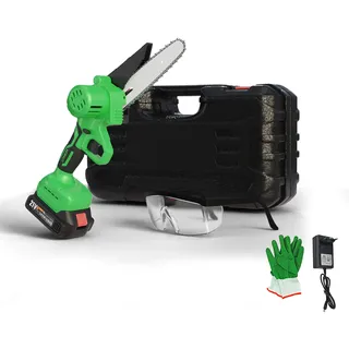Hammersmith PocketSaw mit LED-Licht - Akku-Mini-Kettensäge - Handkettensäge inkl. umfangreichem Zubehör - Kettensäge - kabellos & wiederaufladbar