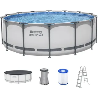 Bestway 427x122 Steel Pro Max Frame Pool 427x122cm Swimming Aufstellpool