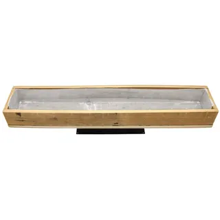 Spetebo Holz Pflanzkasten 70 x 14 cm Beige