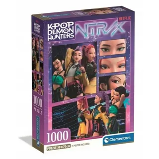 CLEMENTONI K-Pop Demon Hunters - Compact 1000 brikker