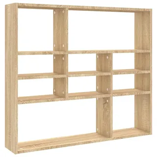 vidaXL Wandregal 90 x 16 x 78 cm Braun