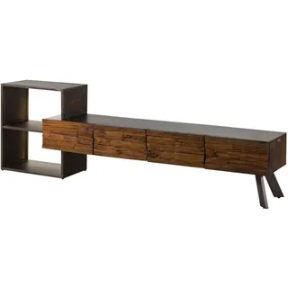Wolf-Möbel SEVILLA Lowboard 225x40x70 cm Braun Holz