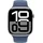 GPS + Cellular 46 mm Aluminiumgehäuse silber, Sportarmband denim M/L