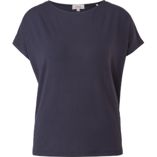 s.Oliver - Ärmelloses T-Shirt aus Viskosestretch, Damen, blau, M