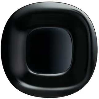 Luminarc Speiseteller 27cm Carine Neo Hartglas Glasteller Essteller Servierteller schwarz 1 Einheit