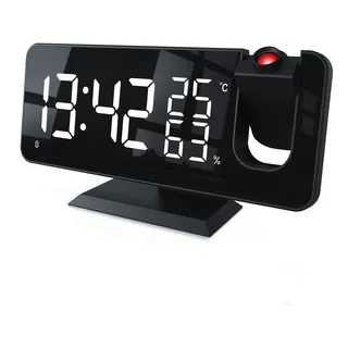 CSL  Wecker Digital Radiowecker mit 3 Stufen Bildschirmhelligkeit, Projektion...