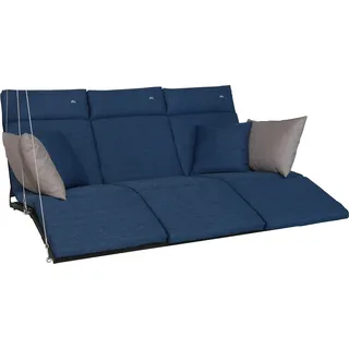 ANGERER Freizeitmöbel GmbH Hollywoodschaukel Auflage Lounge Smart - passend für viele 3-Sitzer Hollywoodschaukeln mit Fußteil - Schaukelauflage Made in Germany (Blau)