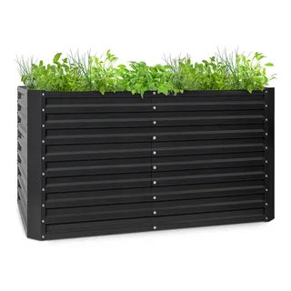 Blumfeldt High Grow Straight Hochbeet 200 x 90 x 100 cm Schwarz