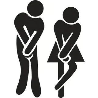 Wandaufkleber – Toilette – Wc – Lustiges Wc-schild (18 X 12 Cm) – Lustiges Badezimmertür-schild – Wandaufkleber Für Zuhause