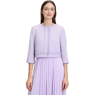 Betty & Co Bolero-Jacke mit aufgesetzten Taschen in Lilac melange, | Gr.: 42