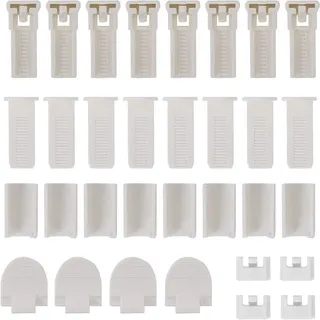 4 Sets Mit 32-teiligem Rollo-vorhang-zubehör, Plissee-vorhang-ersatzteile, 2 Mm