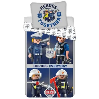 Playmobil Heroes Baumwolle 140 x 200 cm + 70 x 90 cm