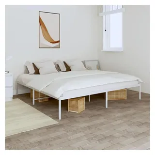 vidaXL Bettgestell 180 x 200 cm Weiß