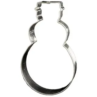 LARES Ausstecher/Ausstechform Schneemann - aus Weißblech - für Plätzchen, Kekse, Lebkuchen - Größe: 16cm - Made in Germany