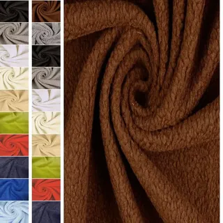 StoffBook Dunkelbraun Kunstfell Teddyplüsch Plüschfell für Bekleidung | Hochwertig, Stoff für Bekleidung, Kostüme und Dekoration, Lammfellimitat und Teddyfell