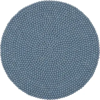 myfelt Wollteppich Mia Filzkugelteppich rund, 100% reine Schurwolle, in verschiedenen Größen erhältlich Ø 180 cm