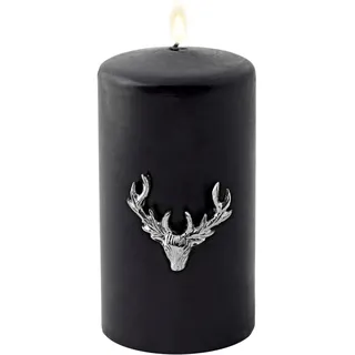Edzard Kerzenstecker Elch (H 4,5 cm) in Silber Optik - Hirsch Geweih für Stumpenkerzen, Adventskranz, Deko Kerzen, Tischdeko - Kerzenpin Hirsch, Hirschgeweih