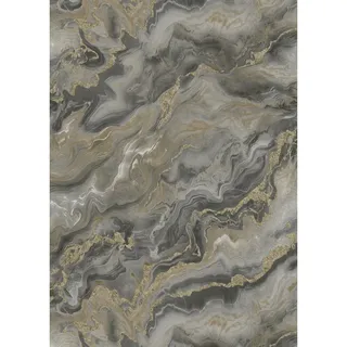 Erismann Vliestapete Marmor Optik Struktur Taupe Gold Metallic 10,05 x 0,53 m 10447-37