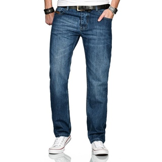 Alessandro Salvarini Comfort-fit-Jeans ASMarco mit geradem Bein blau W40 L36