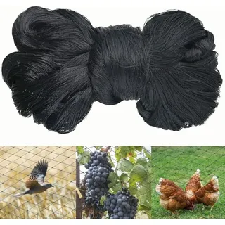 15 M X 15 M Schwarzes Vogelschutznetz, Robustes Vogelschutznetz, Volieren-/hühnerstallnetz, Vogelschutznetz, Schutznetz Für Gemüse- Und Obstgärten