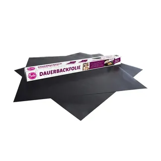 sallys Dauerbackfolie 2er Set ¦ schwarz ¦ Silikon ¦ Maße (cm): B: 39