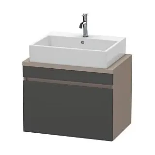 Duravit DuraStyle Waschtisch-Unterschrank DS530104943 70 x 47,8 cm, graphit matt/basalt matt, für Konsole, 1 Auszug