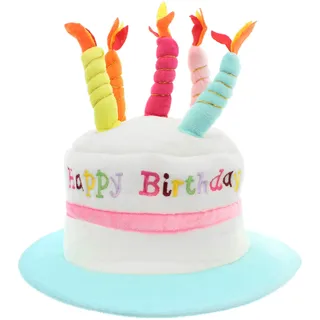MIK funshopping Lustiger Geburtstags Hut Happy Birthday - Mit Kerzen...